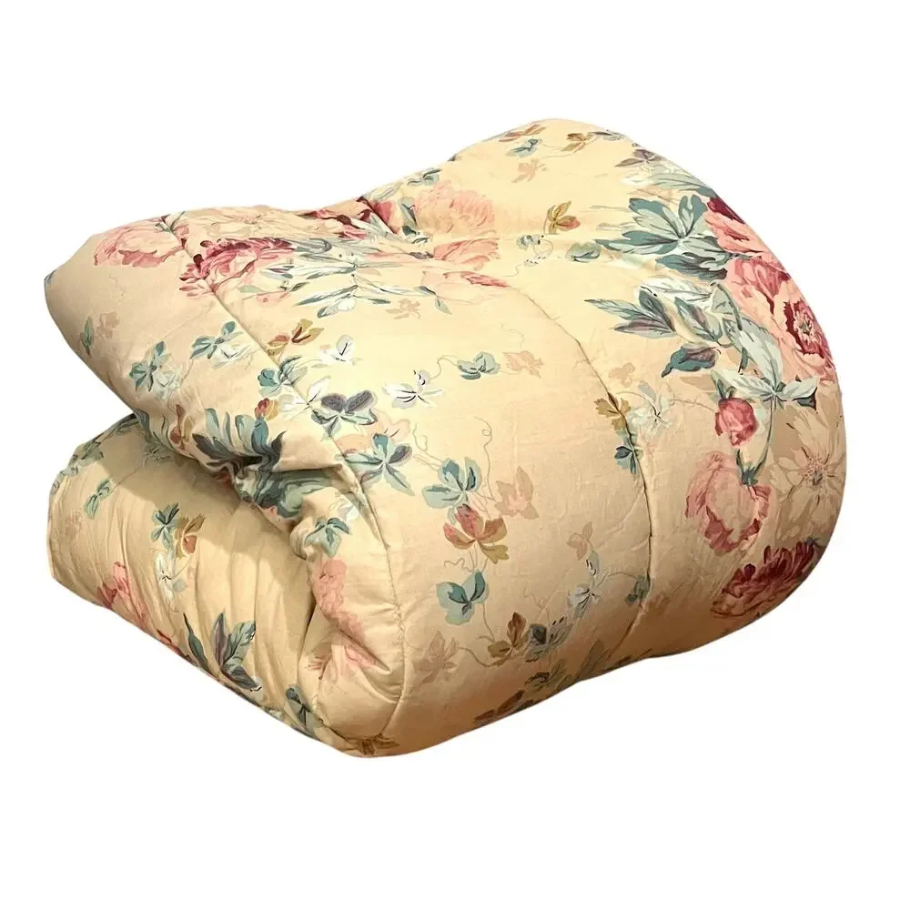Ralph Lauren Vintage 1989 Comforter Elsa Grasslands Queen Floral Cotton READ